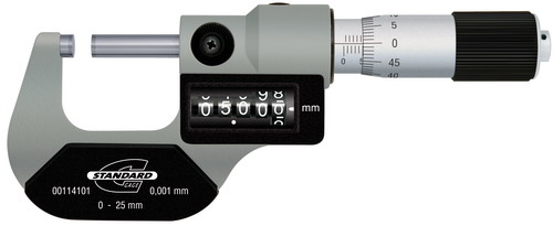 Микрометры с аналоговым отсчетом STANDARD GAGE (с цифровым счетчиком)
