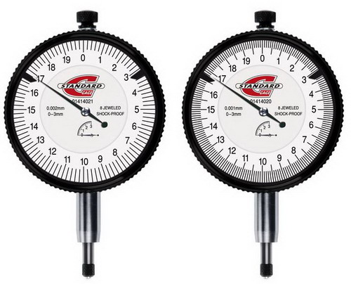 Indicators of the watch type STANDARD GAGE (diameter 58 mm, price division 0.001 or 0.002)