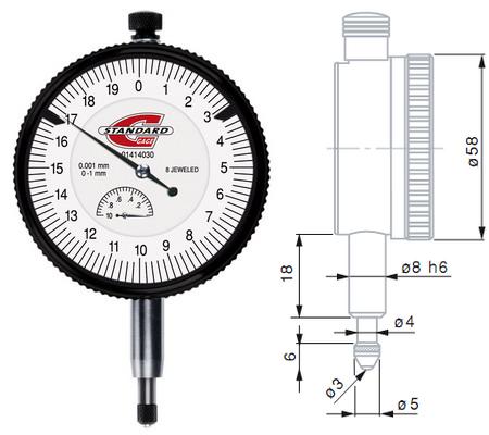 Indicators of the watch type STANDARD GAGE (increased accuracy)