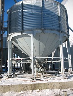 Automated system of corn weighing on elevators
