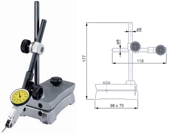 Measuring tripod INTERAPID (type 01639003)