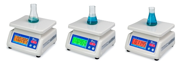 Table scales  with the function of control of deviation from the standard