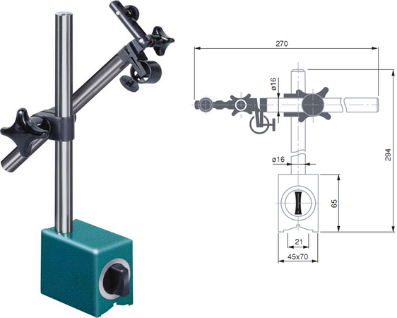 INTERAPID magnetic tripod (Type 01639017)